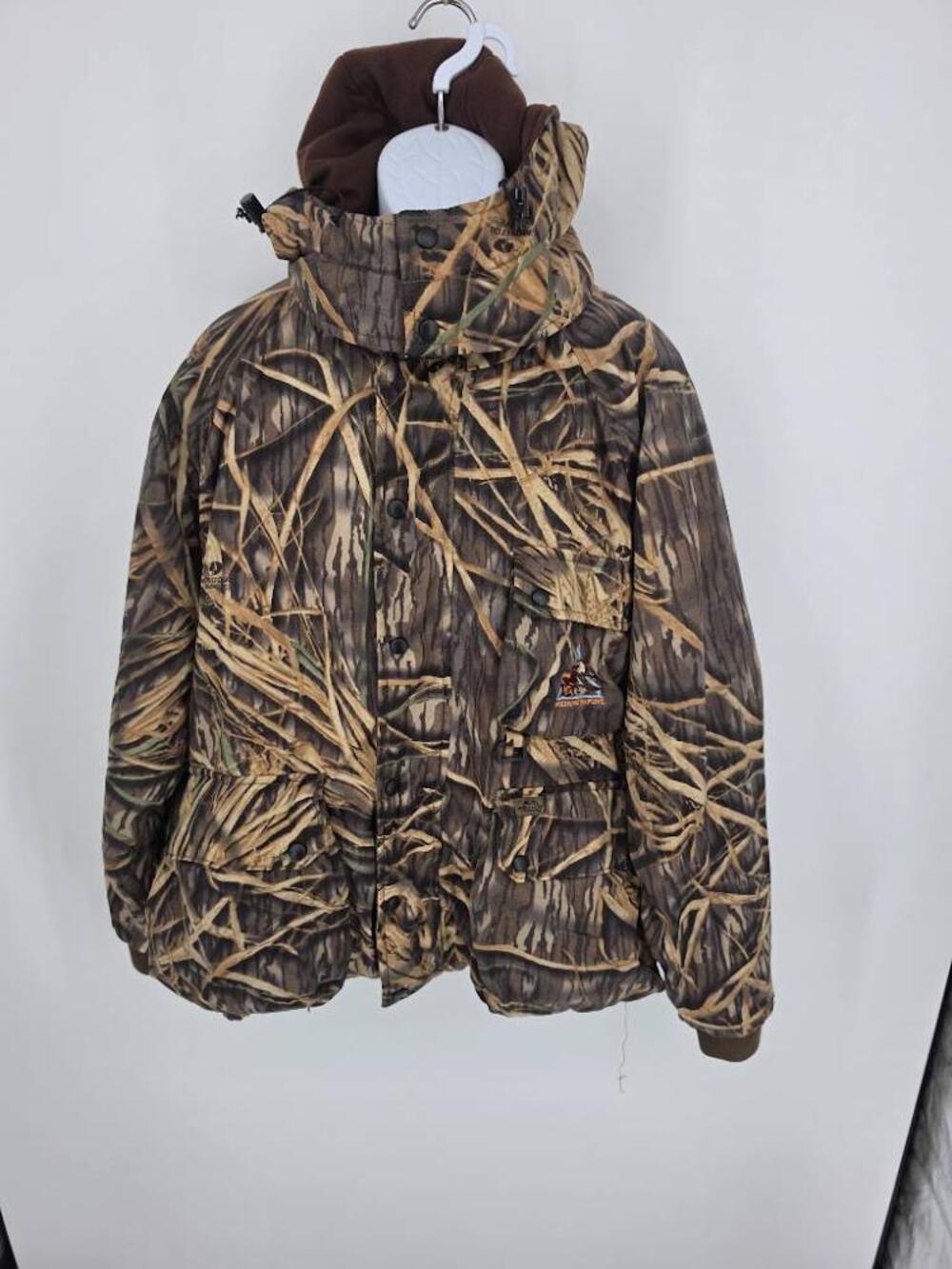 Whitewater Outdoors Mens L Mossy Oak Shadow Grass Camo Hunting Jacket Delta